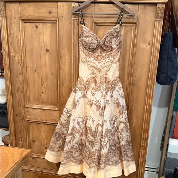 Zimmermann Crush Twist Front Midi Dress - Picture 5 of 15